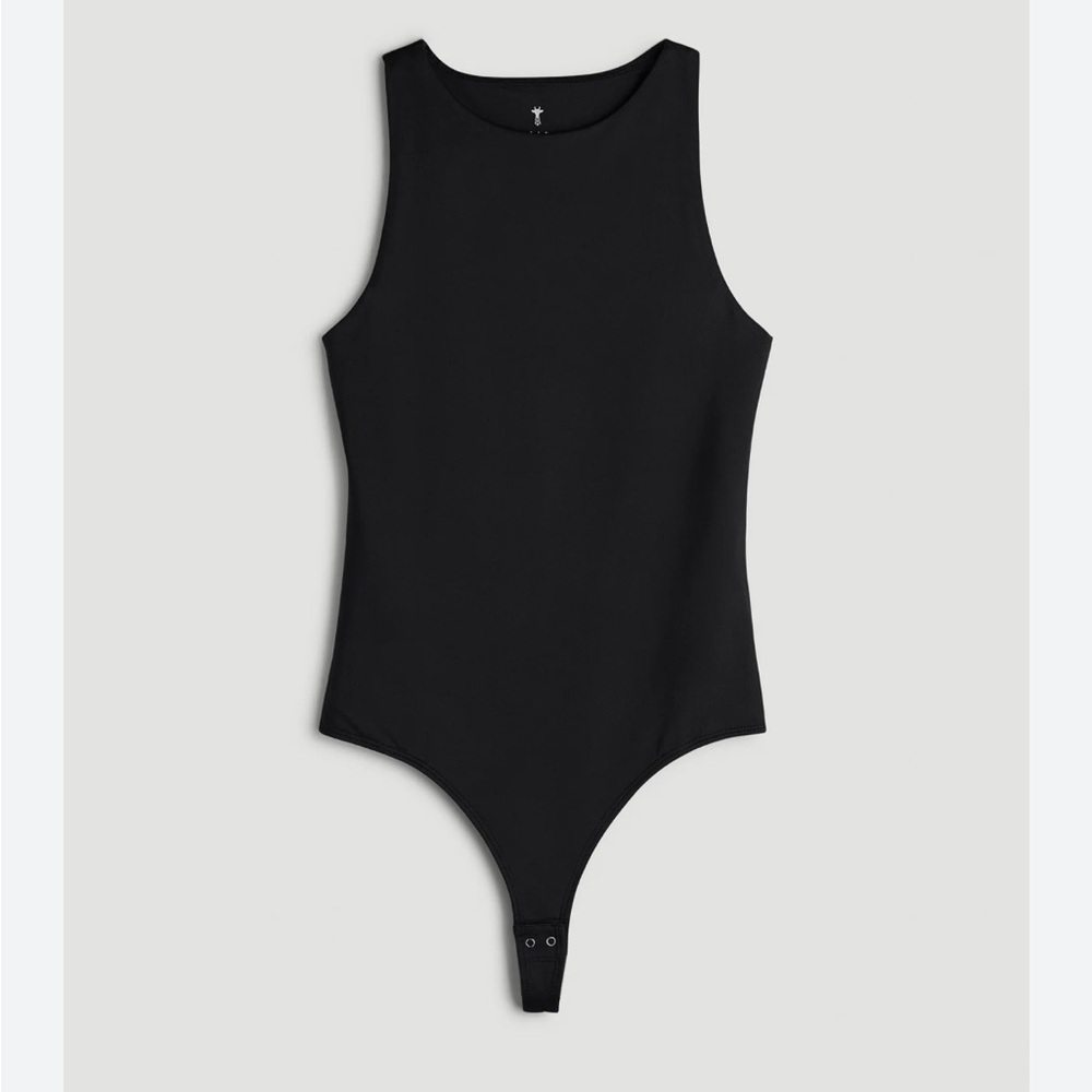 Leith Black Sleeveless Bodysuit | XS